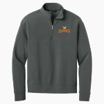 Communion of Saints School Sabres official sideline store Mercer+Mettle Men's Linear Texture 1/4-Zip Front Thumbnail