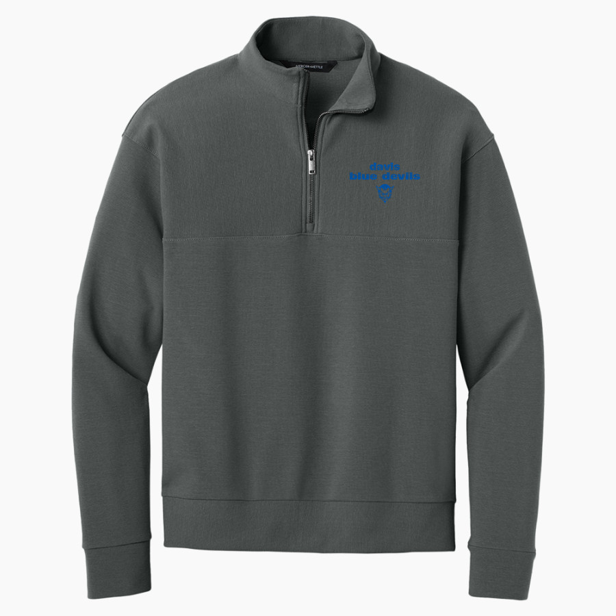 DAVIS SENIOR HIGH SCHOOL BLUE DEVILS <span class="pdp-name-mascot">DAVIS BLUE DEVILS</span> Mercer+Mettle Men's Linear Texture 1/4-Zip