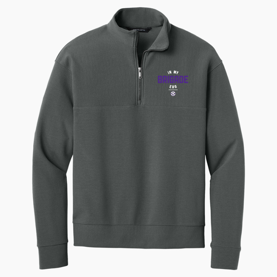 Shell Bank Brigade <span class="pdp-name-mascot">Shell Bank P771K@014 Labradors</span> Mercer+Mettle Men's Linear Texture 1/4-Zip