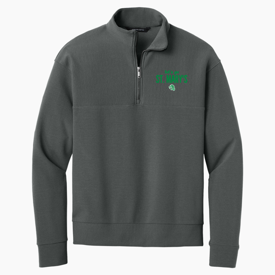 St. Mary's Dragons <span class="pdp-name-mascot">St. Mary's Dragons</span> Mercer+Mettle Men's Linear Texture 1/4-Zip