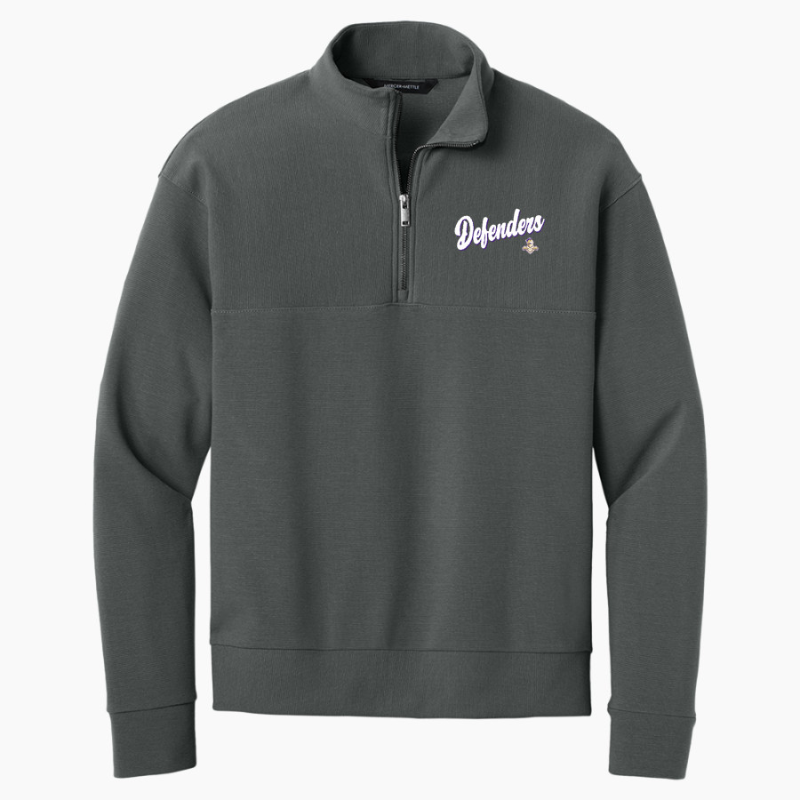 Westminster Defenders <span class="pdp-name-mascot">Westminster Defenders</span> Mercer+Mettle Men's Linear Texture 1/4-Zip