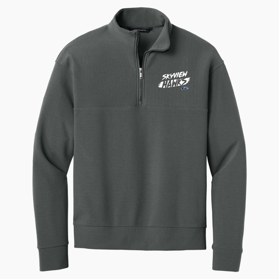 Skyview Hawks <span class="pdp-name-mascot">Skyview Hawks</span> Mercer+Mettle Men's Linear Texture 1/4-Zip