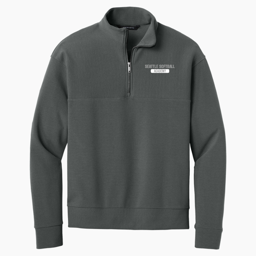 Seattle Softball Academy Seattle <span class="pdp-name-mascot">Seattle Softball Academy</span> Mercer+Mettle Men's Linear Texture 1/4-Zip