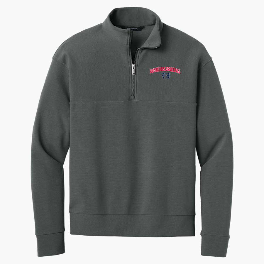 Runbirds Baseball Runbirds Baseball <span class="pdp-name-mascot">Runbirds Baseball</span> Mercer+Mettle Men's Linear Texture 1/4-Zip