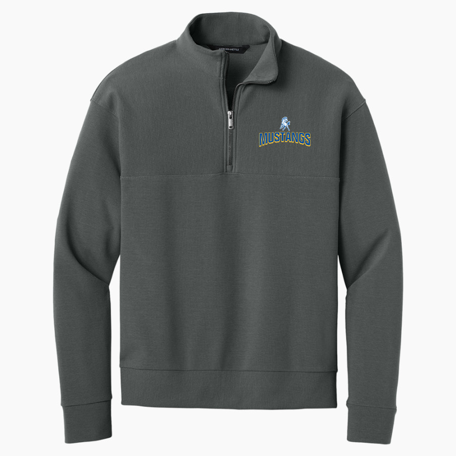 MOUNT MARKHAM HIGH SCHOOL MUSTANGS <span class="pdp-name-mascot">MOUNT MARKHAM MUSTANGS</span> Mercer+Mettle Men's Linear Texture 1/4-Zip