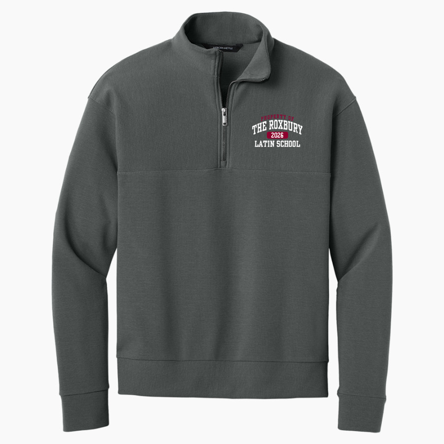 Roxbury Latin <span class="pdp-name-mascot">Roxbury Latin Foxes</span> Mercer+Mettle Men's Linear Texture 1/4-Zip
