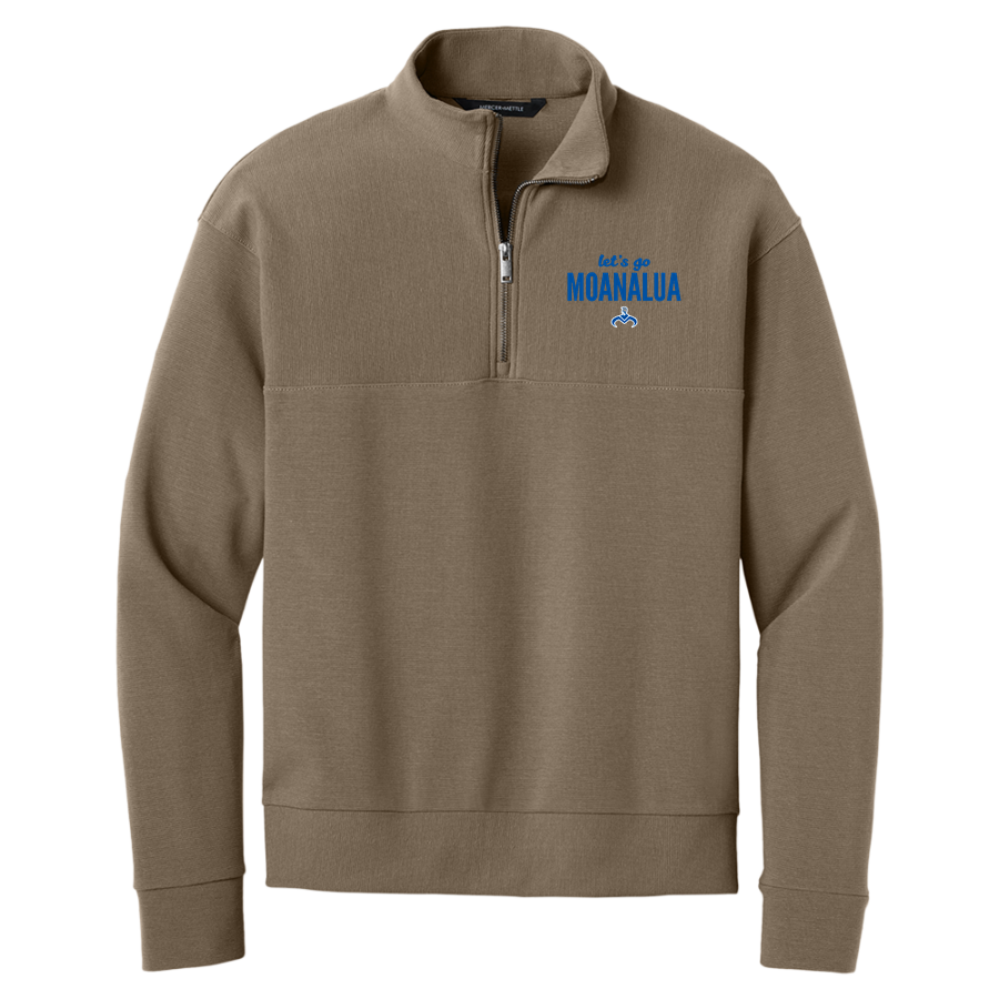 Moanalua Na Menehune <span class="pdp-name-mascot">Moanalua Menehunes</span> Mercer+Mettle Men's Linear Texture 1/4-Zip