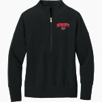 EVERETT HIGH SCHOOL CRIMSON TIDE Mercer+Mettle Women's Linear Texture 1/4-Zip Front Thumbnail