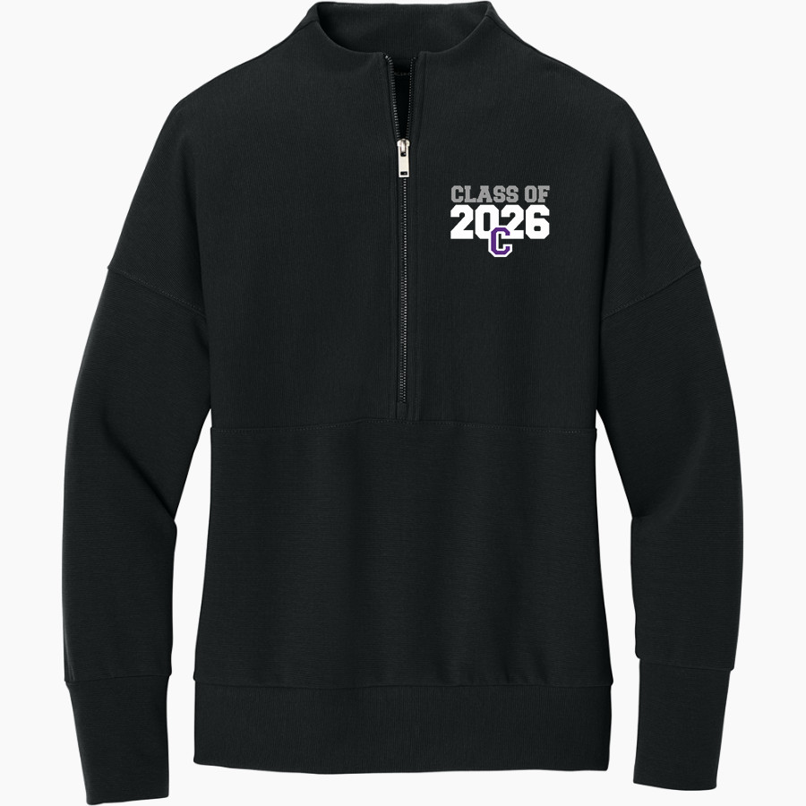 Cornell Rams <span class="pdp-name-mascot">Cornell Rams</span> Mercer+Mettle Women's Linear Texture 1/4-Zip