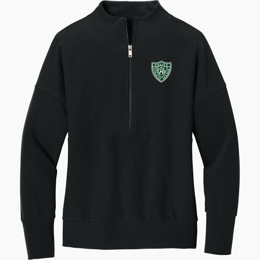 NYC Police Athletic League Online Store <span class="pdp-name-mascot">New York City PAL</span> Mercer+Mettle Women's Linear Texture 1/4-Zip
