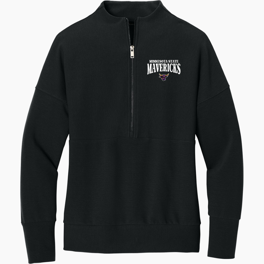 Minnesota State University Mankato <span class="pdp-name-mascot">Minnesota State Mavericks</span> Mercer+Mettle Women's Linear Texture 1/4-Zip