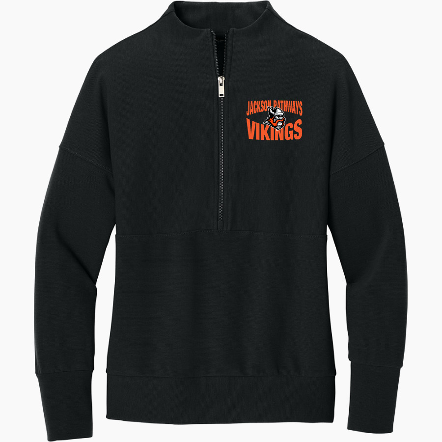 Jackson Pathways Vikings <span class="pdp-name-mascot">Jackson Pathways Vikings</span> Mercer+Mettle Women's Linear Texture 1/4-Zip