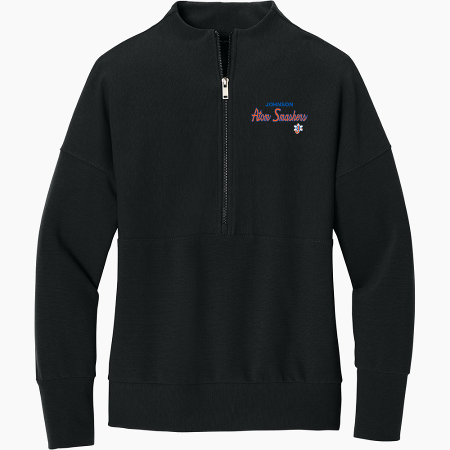 Johnson Atom Smashers <span class="pdp-name-mascot">Sol C. Johnson Atom Smashers</span> Mercer+Mettle Women's Linear Texture 1/4-Zip
