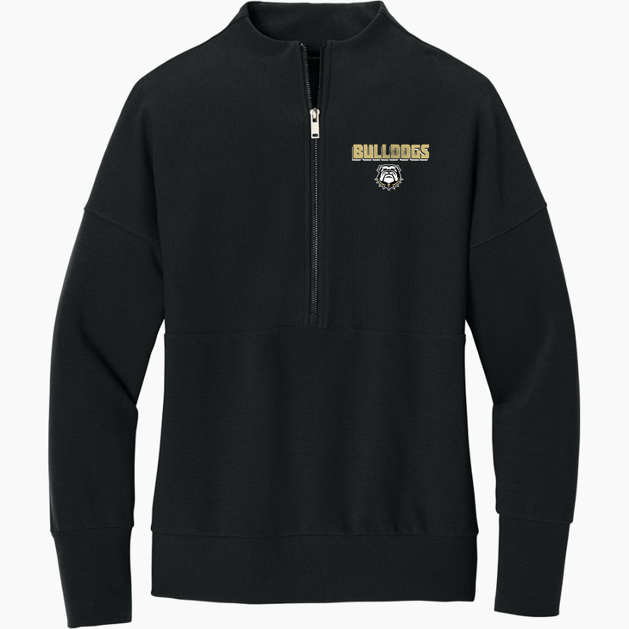 TRENTON HIGH SCHOOL BULLDOGS <span class="pdp-name-mascot">TRENTON BULLDOGS</span> Mercer+Mettle Women's Linear Texture 1/4-Zip