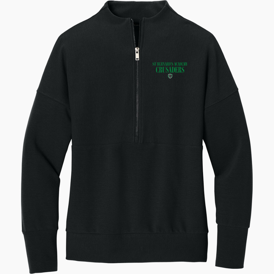 ST BERNARD'S ACADEMY CRUSADERS <span class="pdp-name-mascot">ST BERNARD'S CATHOLIC CRUSADERS</span> Mercer+Mettle Women's Linear Texture 1/4-Zip