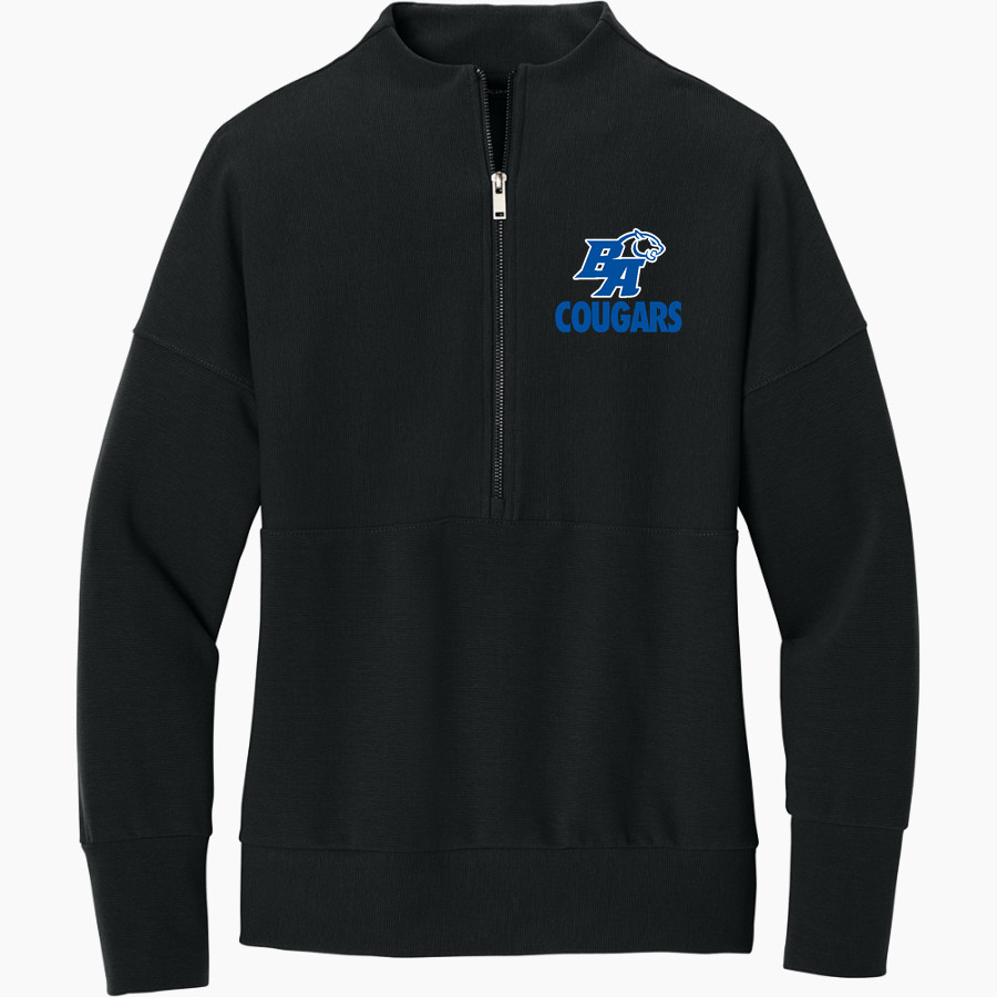 BROOKHAVEN ACADEMY INC COUGARS <span class="pdp-name-mascot">BROOKHAVEN ACADEMY INC COUGARS</span> Mercer+Mettle Women's Linear Texture 1/4-Zip