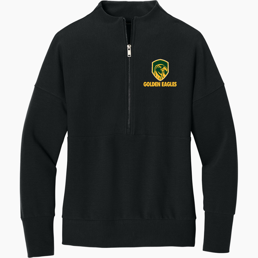 Madison-Plains Golden Eagles <span class="pdp-name-mascot">MADISON-PLAINS EAGLES</span> Mercer+Mettle Women's Linear Texture 1/4-Zip