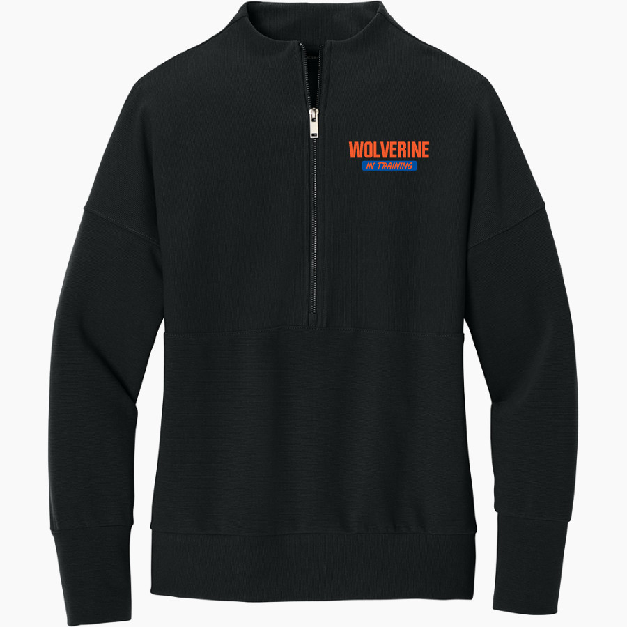 Wiggs Wolverines <span class="pdp-name-mascot">Wiggs Wolverines</span> Mercer+Mettle Women's Linear Texture 1/4-Zip