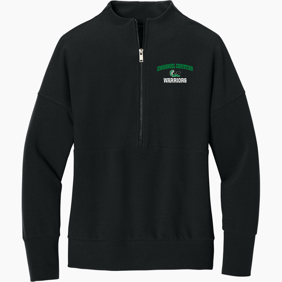 EMMANUEL CHRISTIAN SCHOOL WARRIORS <span class="pdp-name-mascot">EMMANUEL WARRIORS</span> Mercer+Mettle Women's Linear Texture 1/4-Zip