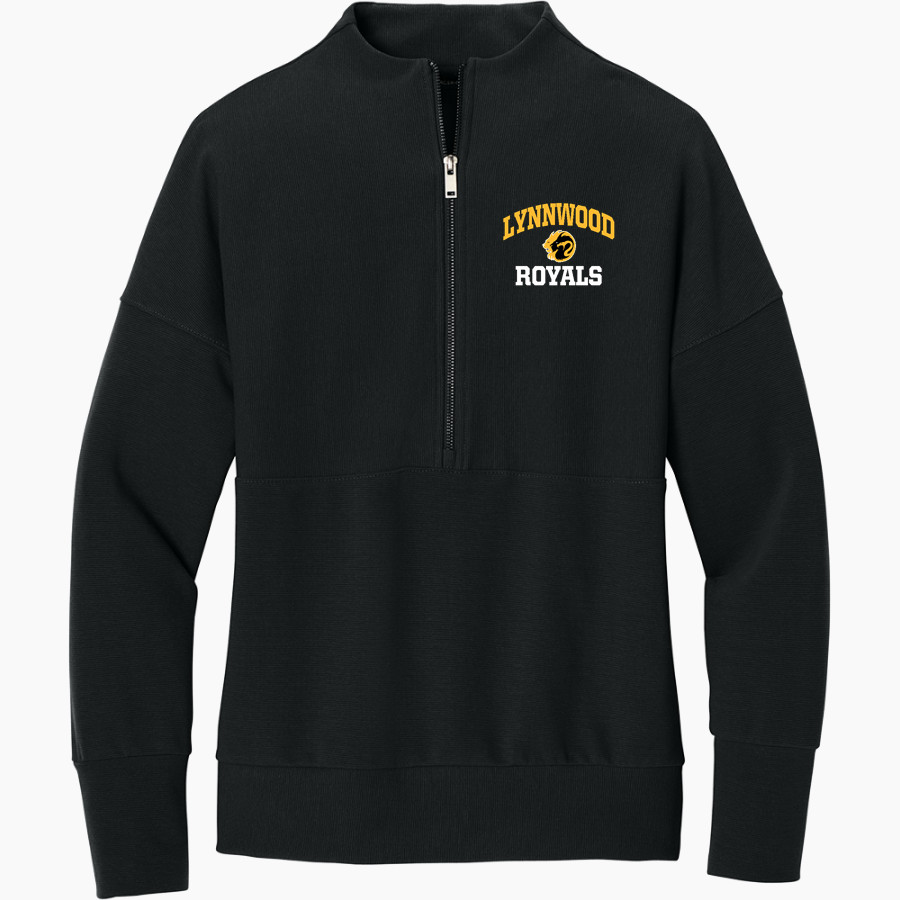 LYNNWOOD HIGH SCHOOL ROYALS <span class="pdp-name-mascot">LYNNWOOD ROYALS</span> Mercer+Mettle Women's Linear Texture 1/4-Zip