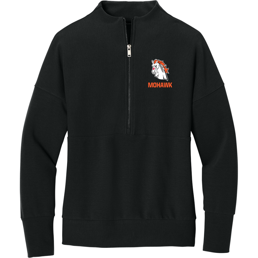 MOHAWK HIGH SCHOOL Mustangs <span class="pdp-name-mascot">MOHAWK Mustangs</span> Mercer+Mettle Women's Linear Texture 1/4-Zip