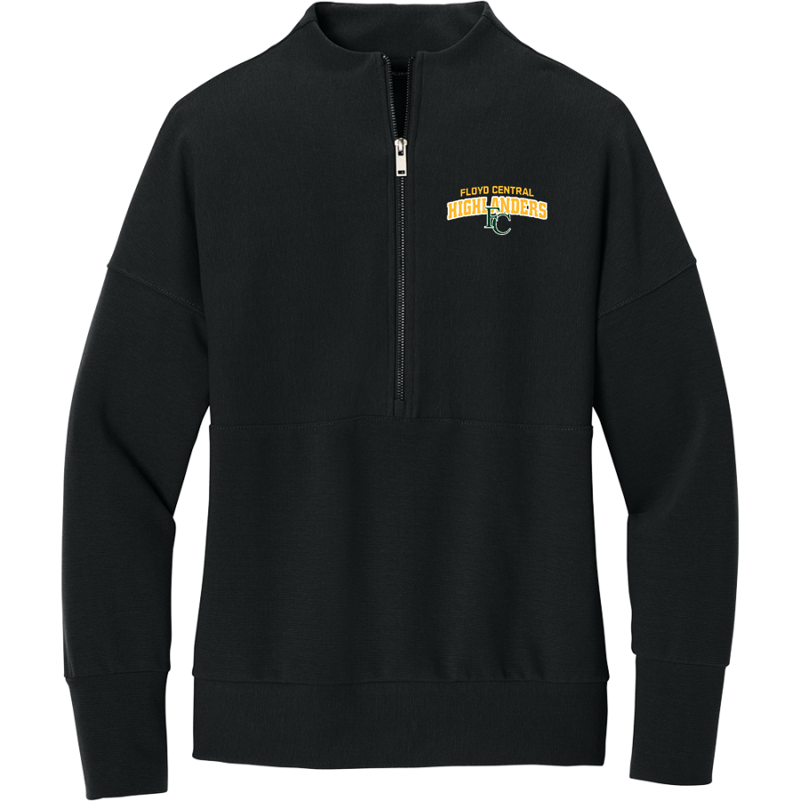 Floyd Central Highlanders <span class="pdp-name-mascot">Floyd Central Highlanders</span> Mercer+Mettle Women's Linear Texture 1/4-Zip