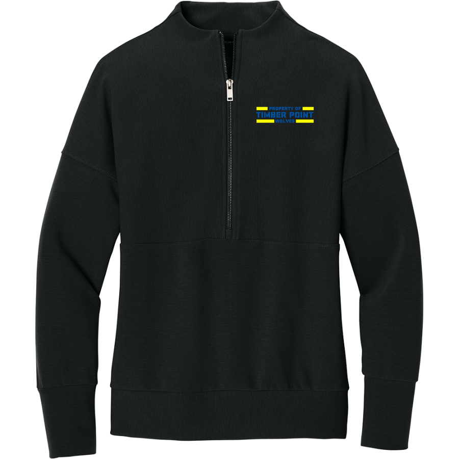 Timber Point Wolves <span class="pdp-name-mascot">Timber Point Wolves</span> Mercer+Mettle Women's Linear Texture 1/4-Zip