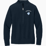 Tufts Jumbos <span class="pdp-name-mascot">Tufts University Jumbos</span> Mercer+Mettle Women's Linear Texture 1/4-Zip Front Thumbnail