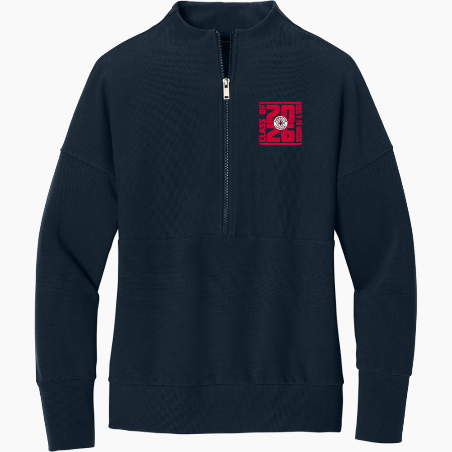 Bureau Of Fire Harrisburg Department <span class="pdp-name-mascot">Bureau Of Fire Harrisburg Department</span> Mercer+Mettle Women's Linear Texture 1/4-Zip