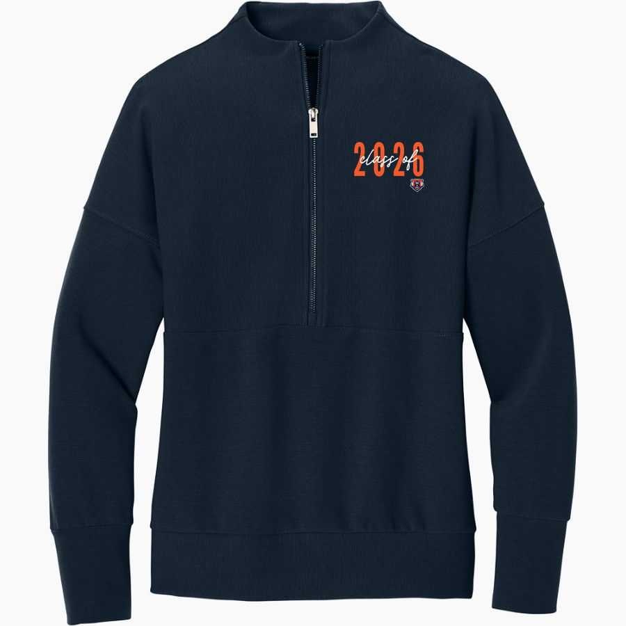 Union Bears <span class="pdp-name-mascot">Union Bears</span> Mercer+Mettle Women's Linear Texture 1/4-Zip