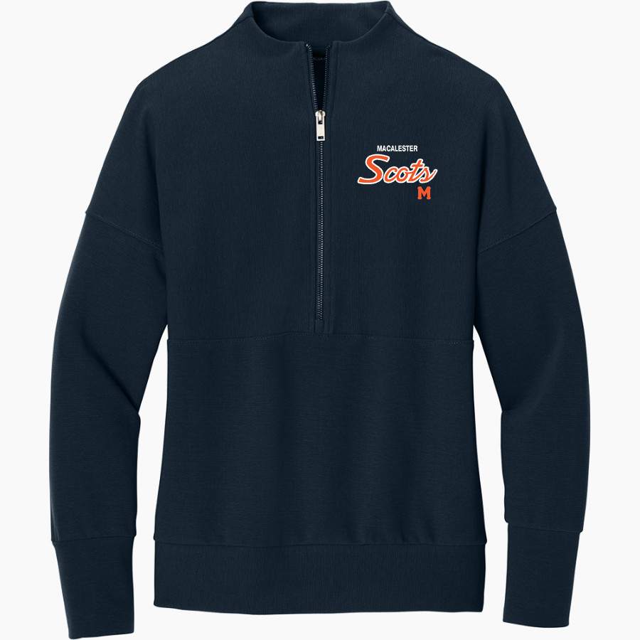 Macalester Scots <span class="pdp-name-mascot">Macalester Scots</span> Mercer+Mettle Women's Linear Texture 1/4-Zip
