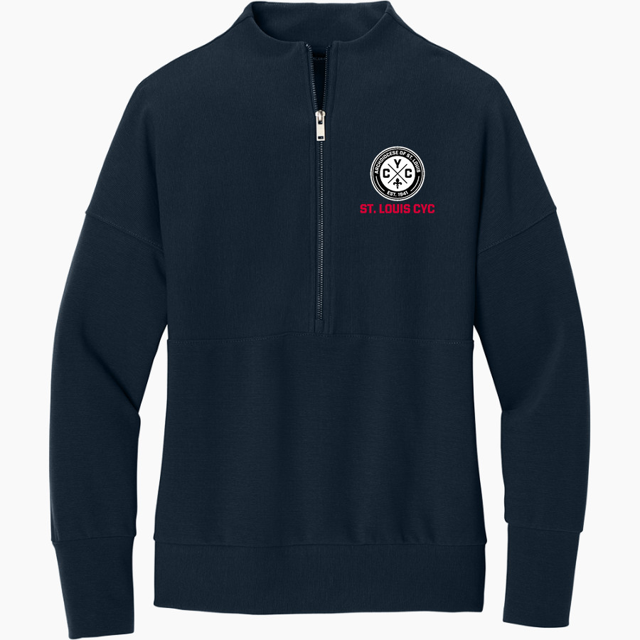 St. Louis CYC St. Louis CYC <span class="pdp-name-mascot">CYC St. Louis</span> Mercer+Mettle Women's Linear Texture 1/4-Zip
