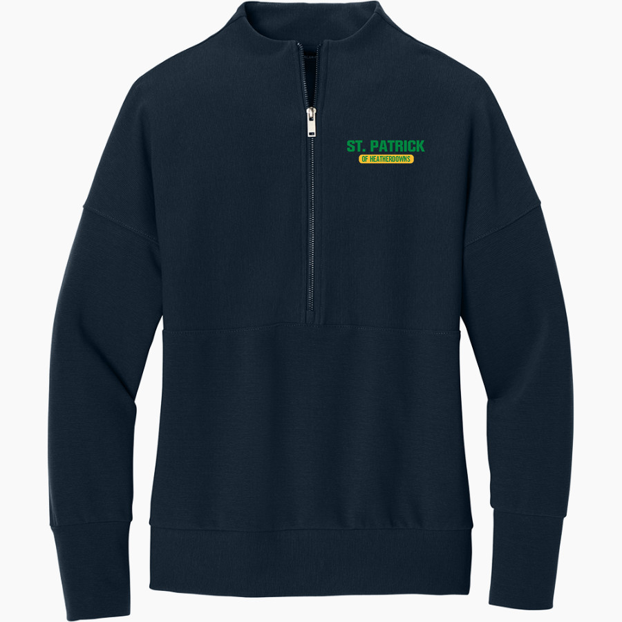 St. Patrick of Heatherdowns Irish <span class="pdp-name-mascot">St. Patrick of Heatherdowns Irish</span> Mercer+Mettle Women's Linear Texture 1/4-Zip