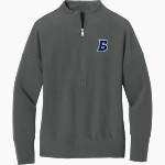 Brandeis Judges Online Store <span class="pdp-name-mascot">Brandeis Judges</span> Mercer+Mettle Women's Linear Texture 1/4-Zip Front Thumbnail