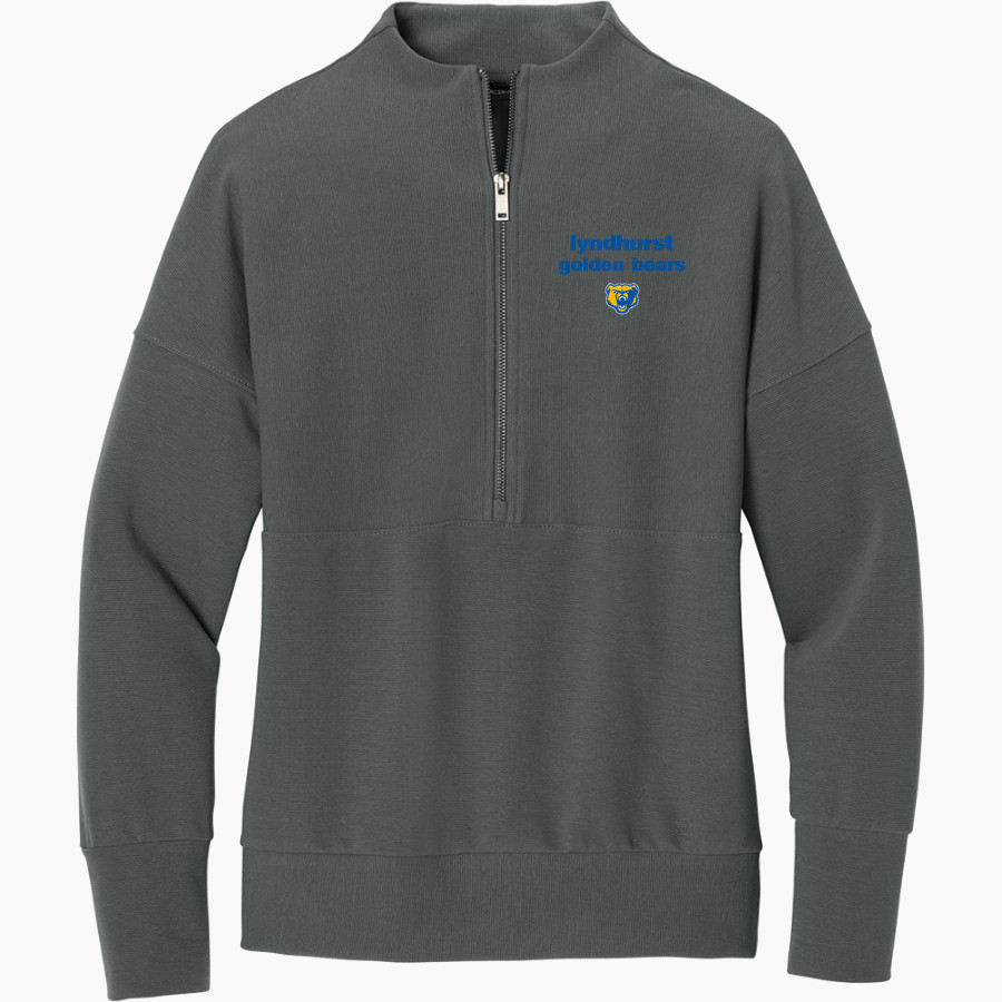 LYNDHURST HIGH SCHOOL GOLDEN BEARS <span class="pdp-name-mascot">LYNDHURST GOLDEN BEARS</span> Mercer+Mettle Women's Linear Texture 1/4-Zip