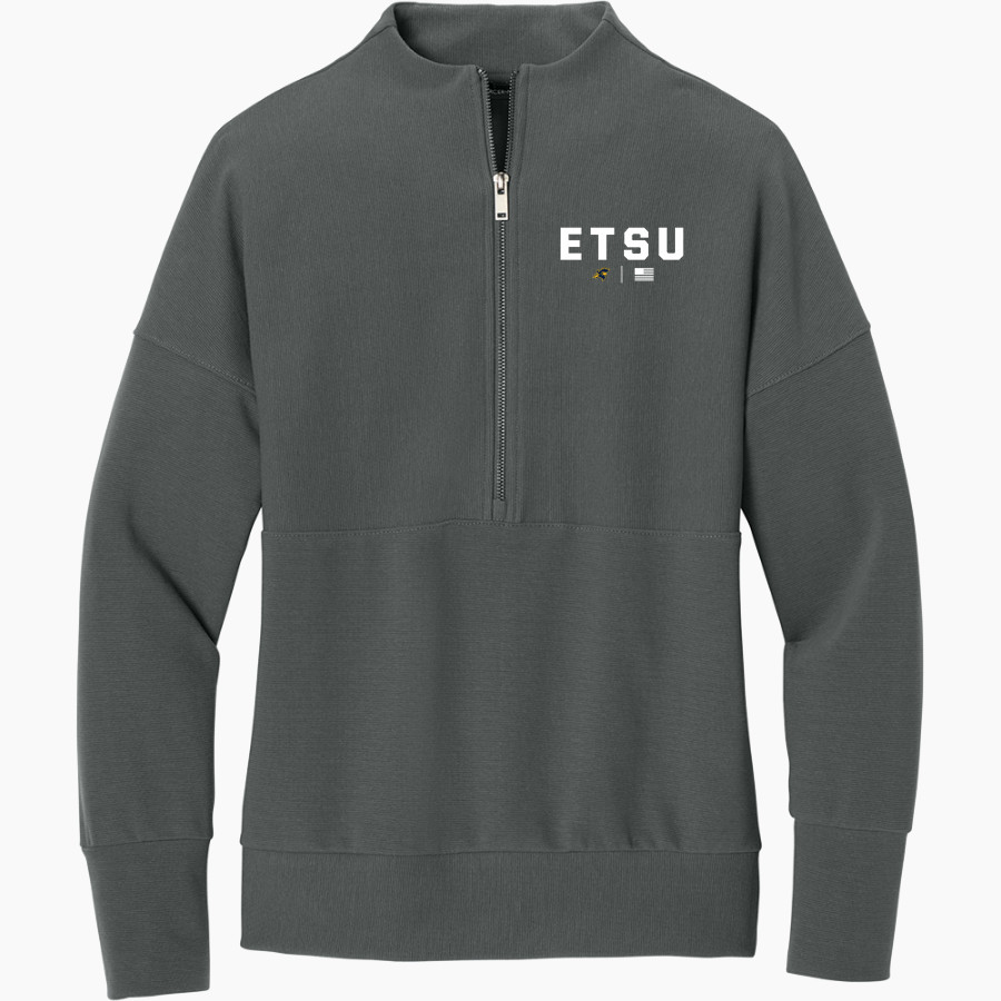 East Tennessee State University Buccaneers <span class="pdp-name-mascot">ETSU Buccaneers</span> Mercer+Mettle Women's Linear Texture 1/4-Zip