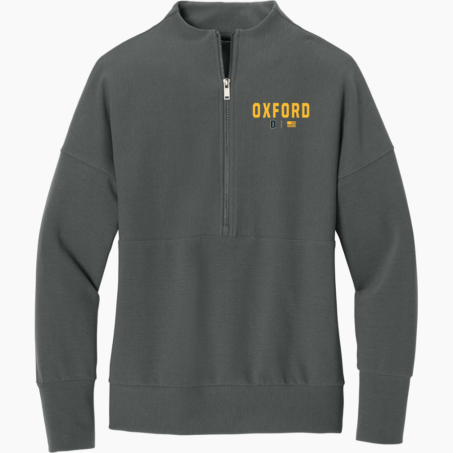 Oxford Wildcats <span class="pdp-name-mascot">Oxford Wildcats</span> Mercer+Mettle Women's Linear Texture 1/4-Zip