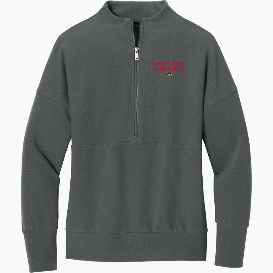JUNEAU-DOUGLAS HIGH SCHOOL CRIMSON BEARS <span class="pdp-name-mascot">JUNEAU - DOUGLAS CRIMSON BEARS</span> Mercer+Mettle Women's Linear Texture 1/4-Zip