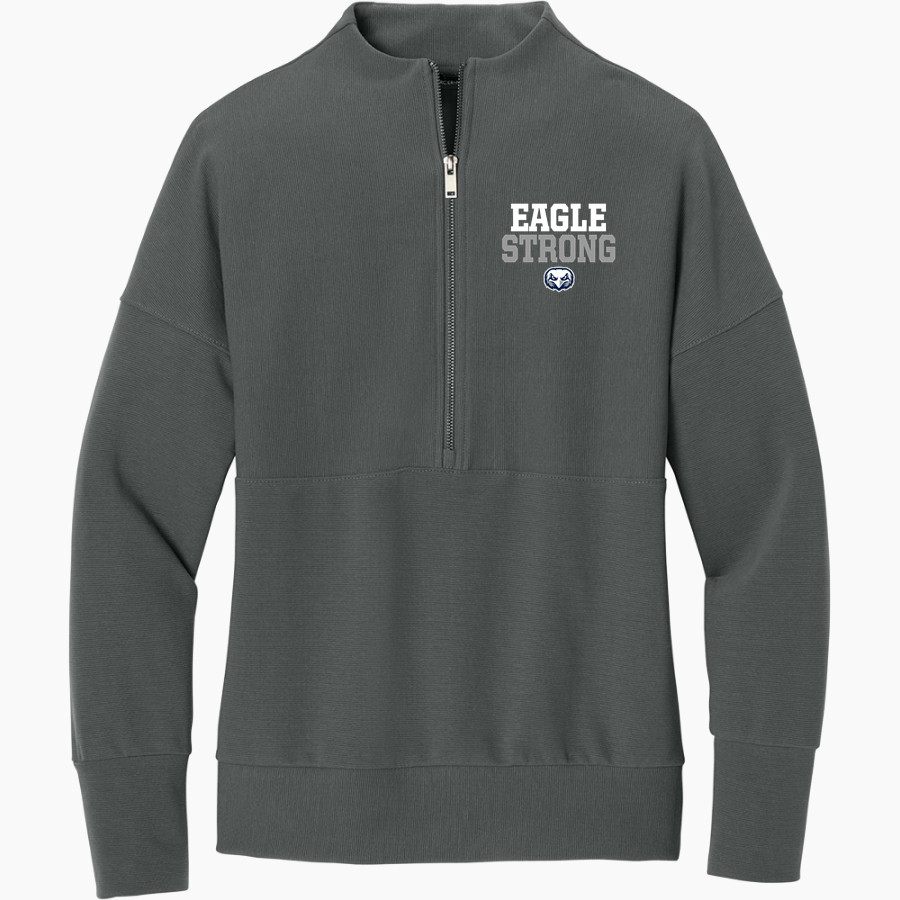 Legacy Eagles <span class="pdp-name-mascot">Legacy Charter Eagles</span> Mercer+Mettle Women's Linear Texture 1/4-Zip