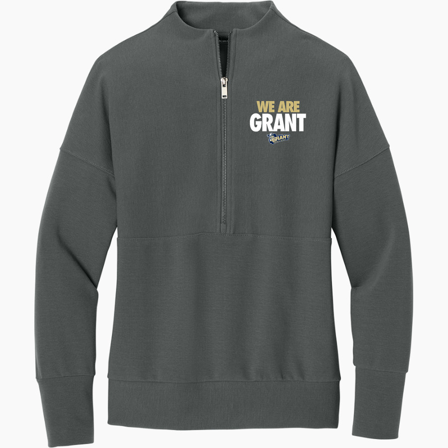 Grant Yankees <span class="pdp-name-mascot">Grant Yankees</span> Mercer+Mettle Women's Linear Texture 1/4-Zip