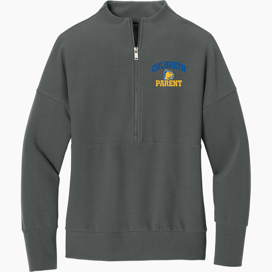 CULBRETH Cougars Mercer+Mettle Women's Linear Texture 1/4-Zip