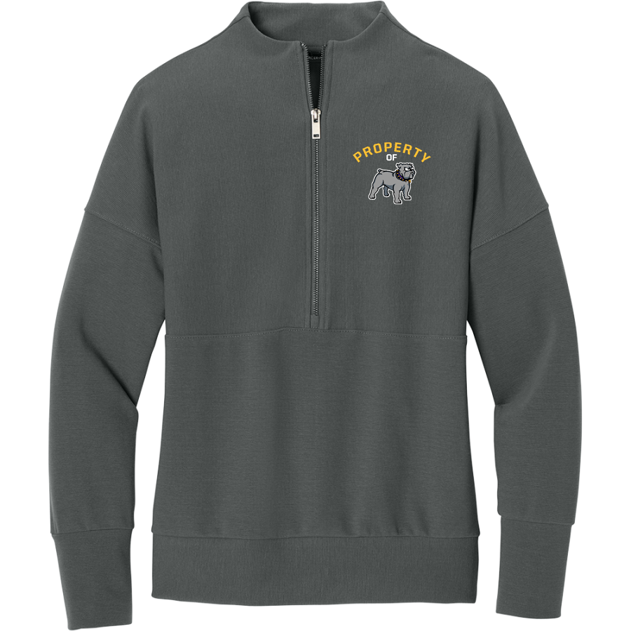 Smyrna Bulldogs <span class="pdp-name-mascot">Smyrna Bulldogs</span> Mercer+Mettle Women's Linear Texture 1/4-Zip