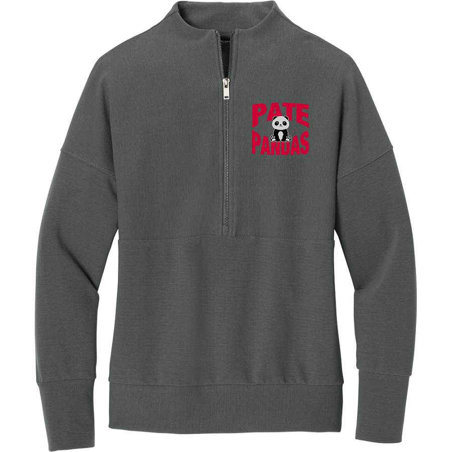 Pate Pandas <span class="pdp-name-mascot">Pate Elementary School Pandas</span> Mercer+Mettle Women's Linear Texture 1/4-Zip
