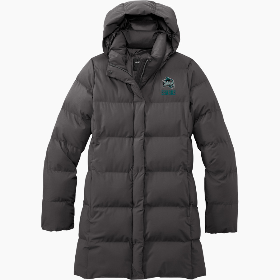 Rosemary Clarke Sharks <span class="pdp-name-mascot">Rosemary Clarke Middle School</span> Mercer+Mettle Women's Puffy Parka