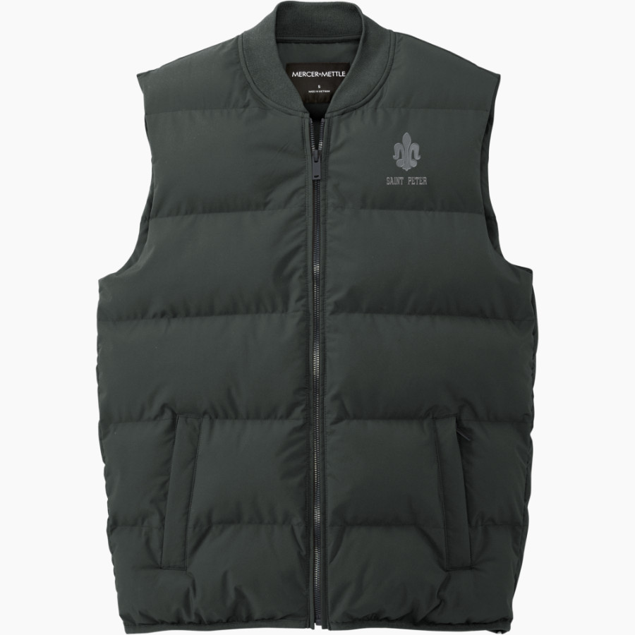 Saint Peter High School SAINTS ONLINE STORE <span class="pdp-name-mascot">Saint Peter Saints</span> Mercer+Mettle Men's Puffy Vest
