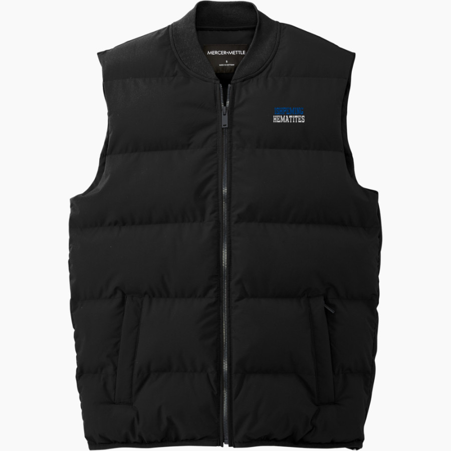 ISHPEMING HIGH SCHOOL HEMATITES ONLINE STORE <span class="pdp-name-mascot">ISHPEMING HEMATITES</span> Mercer+Mettle Men's Puffy Vest