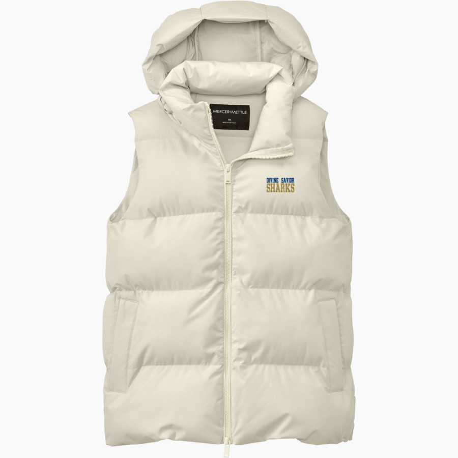 Divine Savior Academy Sharks <span class="pdp-name-mascot">Divine Savior Sharks</span> Mercer+Mettle Women's Puffy Vest