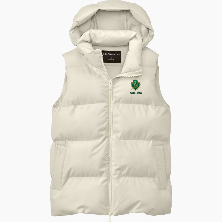 NOTRE DAME HIGH SCHOOL GREEN KNIGHTS <span class="pdp-name-mascot">NOTRE DAME GREEN KNIGHTS</span> Mercer+Mettle Women's Puffy Vest