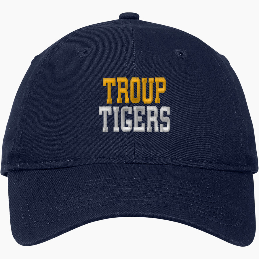 TROUP HIGH SCHOOL TIGERS <span class="pdp-name-mascot">TROUP TIGERS</span> New Era Adjustable Unstructured Cap