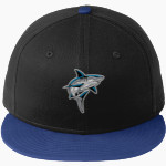 Nova Southeastern University Sharks Online Store <span class="pdp-name-mascot">Nova Southeastern University Sharks</span> New Era Flat Bill Snapback Cap Front Thumbnail
